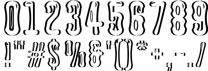 Astakhov Dished Sh Gl EF2 Font OTHER CHARS