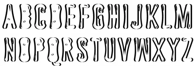 Astakhov Dished Sh Gl EF Schriftart Kleinbuchstaben
