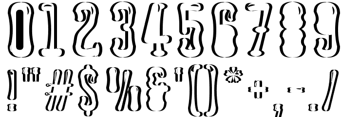 Astakhov Dished Sh Gl F Serif Font OTHER CHARS