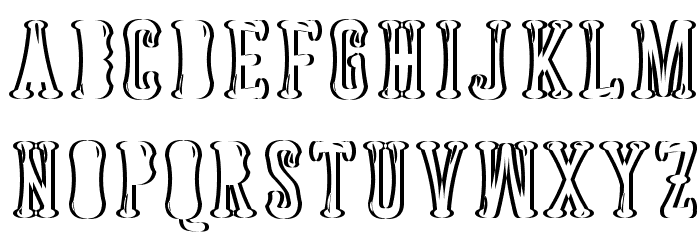 Astakhov Dished Sh Gl F Serif Font LOWERCASE