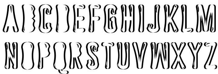 Astakhov Dished Sh Gl F Font LOWERCASE