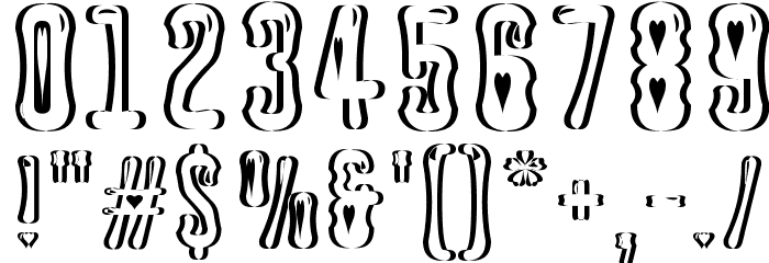 Astakhov Dished Sh Gl H Font OTHER CHARS