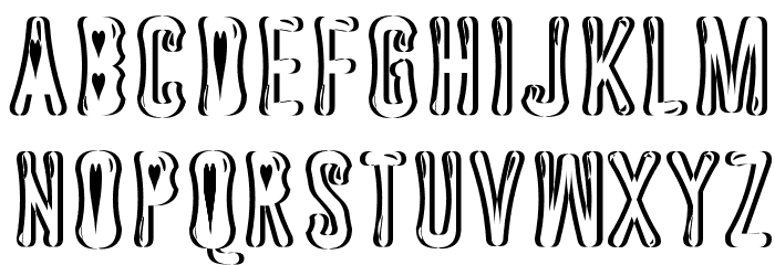 Astakhov Dished Sh Gl H Font LOWERCASE
