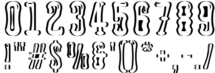 Astakhov Dished Sh Gl Serif Font OTHER CHARS