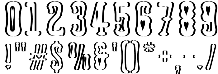 Astakhov Dished Sh H Serif Font OTHER CHARS