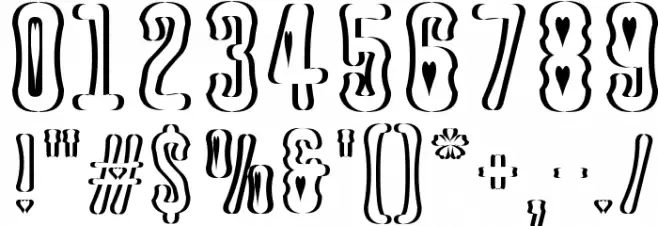 Astakhov Dished Sh H Font OTHER CHARS