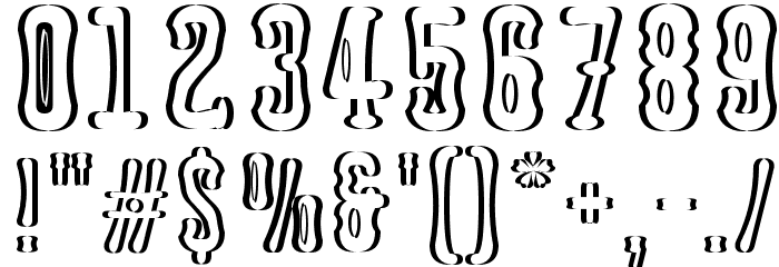 Astakhov Dished Shadow E-F-2 Se Font OTHER CHARS