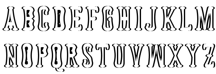 Astakhov Dished Shadow E Serif Font LOWERCASE