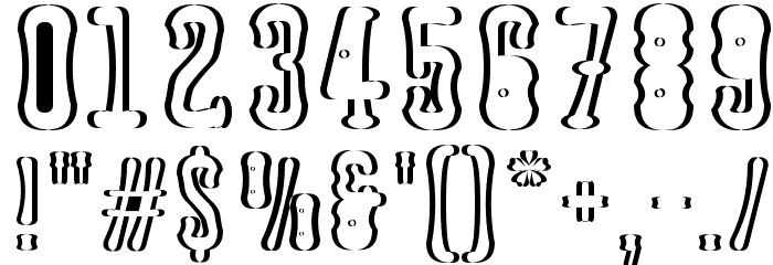Astakhov Dished Shadow EF Serif Font OTHER CHARS