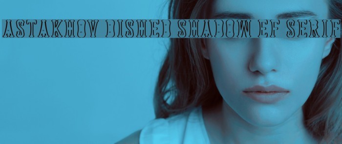 Astakhov Dished Shadow EF Serif Font examples