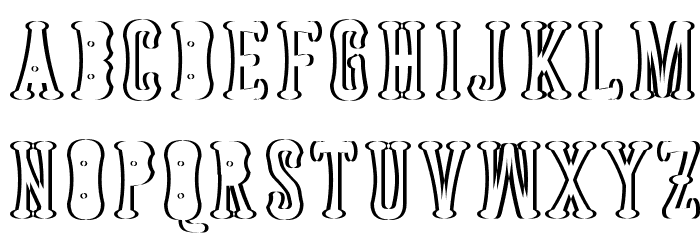 Astakhov Dished Shadow EF Serif Font LOWERCASE