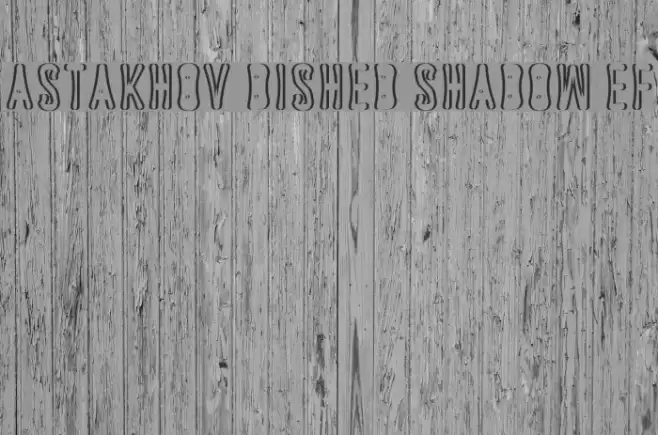 Astakhov Dished Shadow EF Font examples