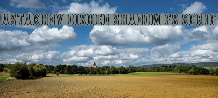 Astakhov Dished Shadow FS Serif Example 2