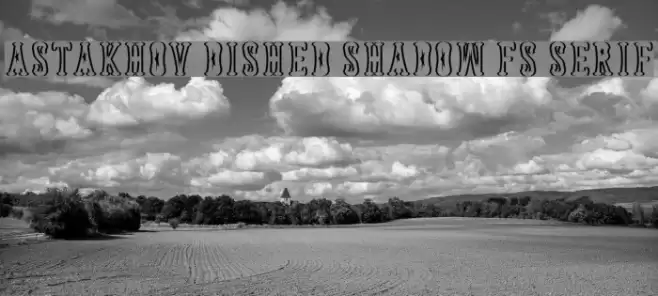 Astakhov Dished Shadow FS Serif Font examples