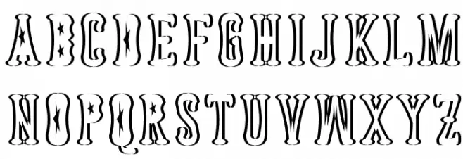 Astakhov Dished Shadow FS Serif خط أحرف صغيرة
