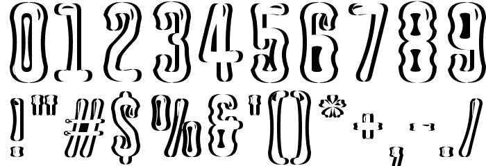 Astakhov Dished Shadow Glamour Font OTHER CHARS