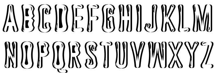 Astakhov Dished Shadow Glamour Font LOWERCASE