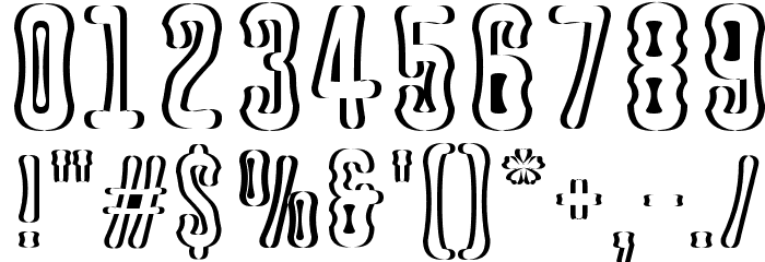 Astakhov Dished Shadow Font OTHER CHARS