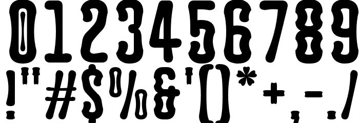 Astakhov Dished Font OTHER CHARS