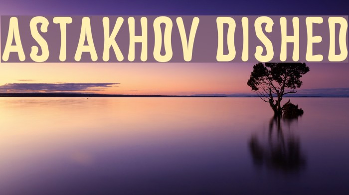 Astakhov Dished Font examples