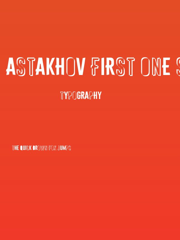 Astakhov First One Stripe Chaos Poster