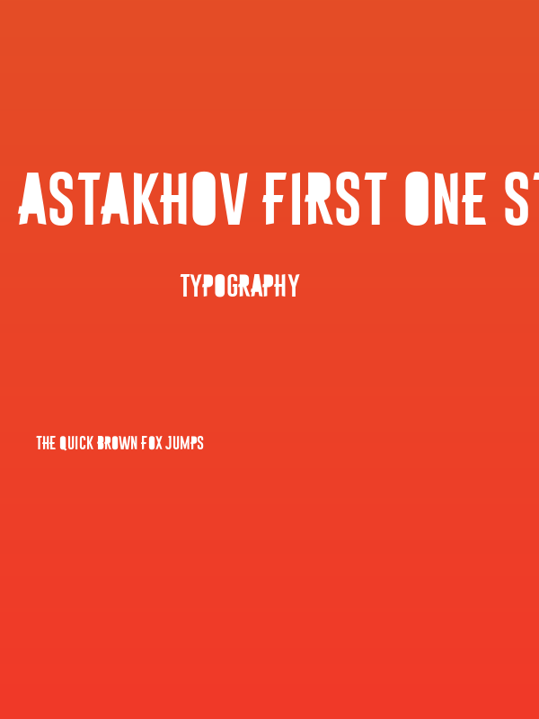 Astakhov First One Stripe F Poster