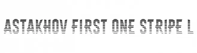 Astakhov First One Stripe L  baixar fontes gratis