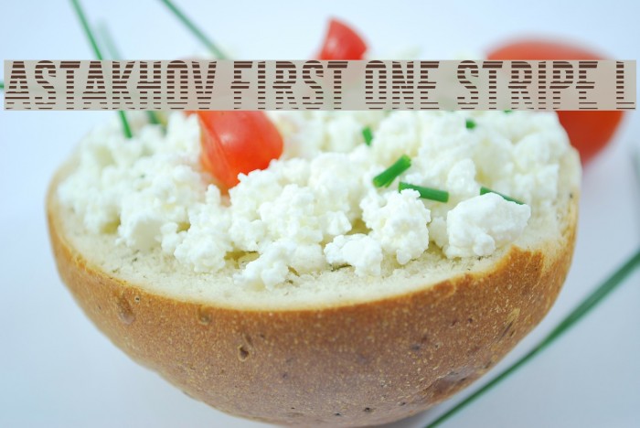 Astakhov First One Stripe L Font examples