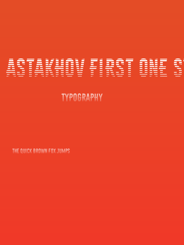 Astakhov First One Stripe L Poster