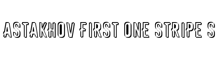 Astakhov First One Stripe S  Fuentes Gratis Descargar
