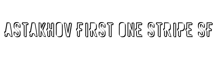 Astakhov First One Stripe SF  Descarca Fonturi Gratis