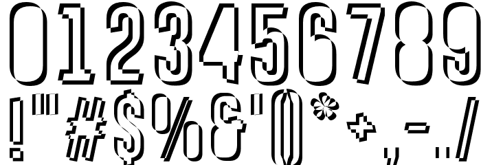 Astakhov First One Stripe SF Font OTHER CHARS