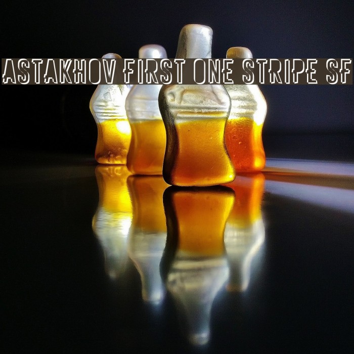 Astakhov First One Stripe SF Font examples