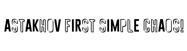 Astakhov First Simple Chaos!  Free Fonts Download