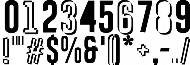 Astakhov First Simple Chaos! Font OTHER CHARS