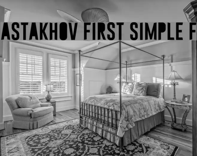 Astakhov First Simple F Font examples