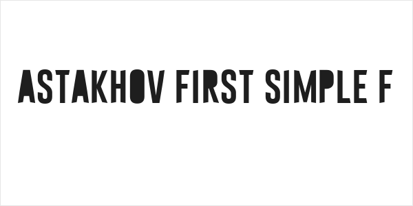 Astakhov First Simple F Logo