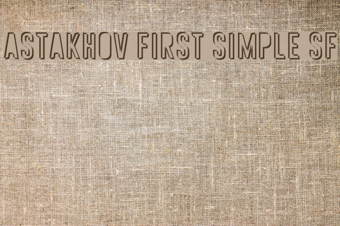 Astakhov First Simple SF Example 1