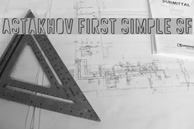 Astakhov First Simple SF Font examples
