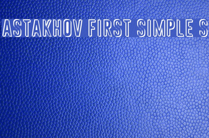 Astakhov First Simple S Example 1