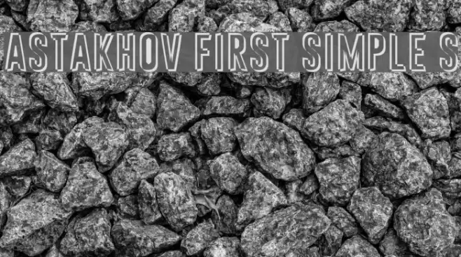 Astakhov First Simple S Font examples