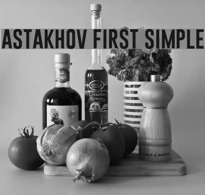 Astakhov First Simple Font examples