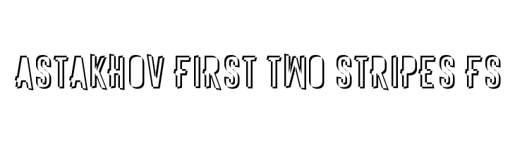 Astakhov First Two Stripes FS  font caratteri gratis