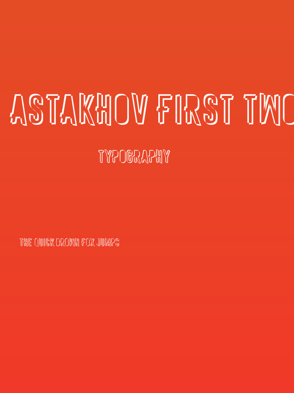 Astakhov First Two Stripes FS Poster