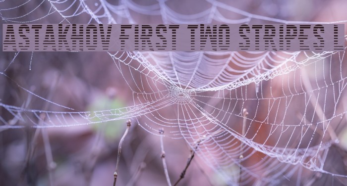 Astakhov First Two Stripes L Font examples