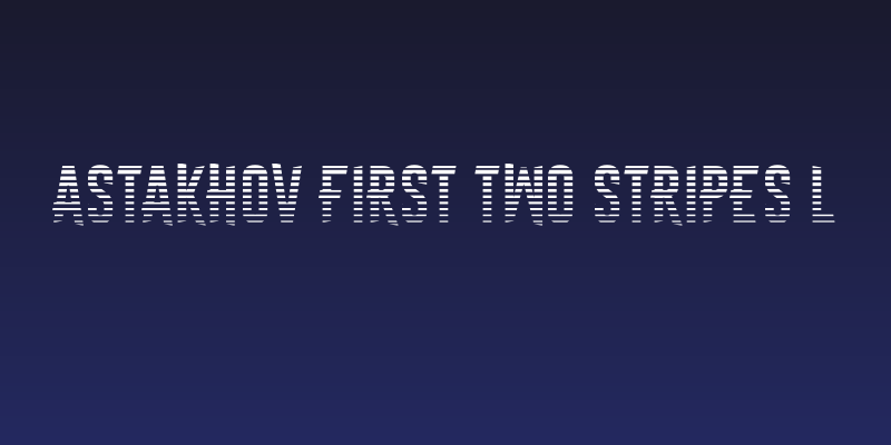 Astakhov First Two Stripes L Social Header