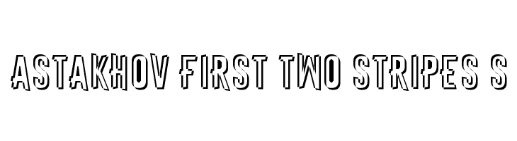 Astakhov First Two Stripes S  font caratteri gratis