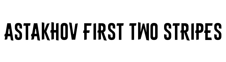Astakhov First Two Stripes  フリーフォントのダウンロード