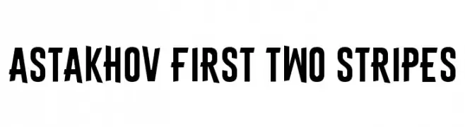 Astakhov First Two Stripes  免费字体下载
