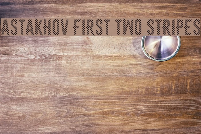 Astakhov First Two Stripes Font examples